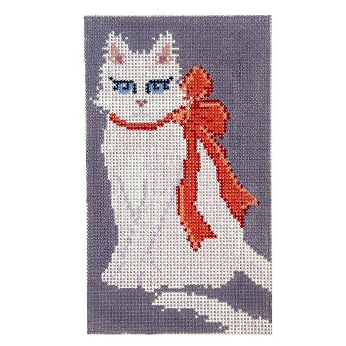 Orange Cat Bookend / Eyeglass Case Painted Canvas Thorn Alexander 
