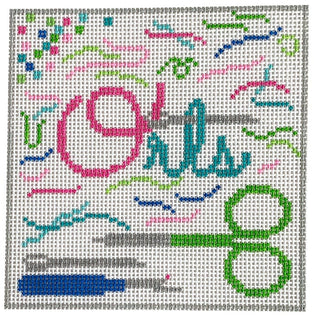 ORTS Tray 4" Square Painted Canvas Rachel Donley 
