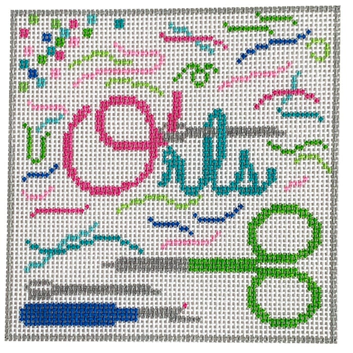 ORTS Tray 4" Square Painted Canvas Rachel Donley 

