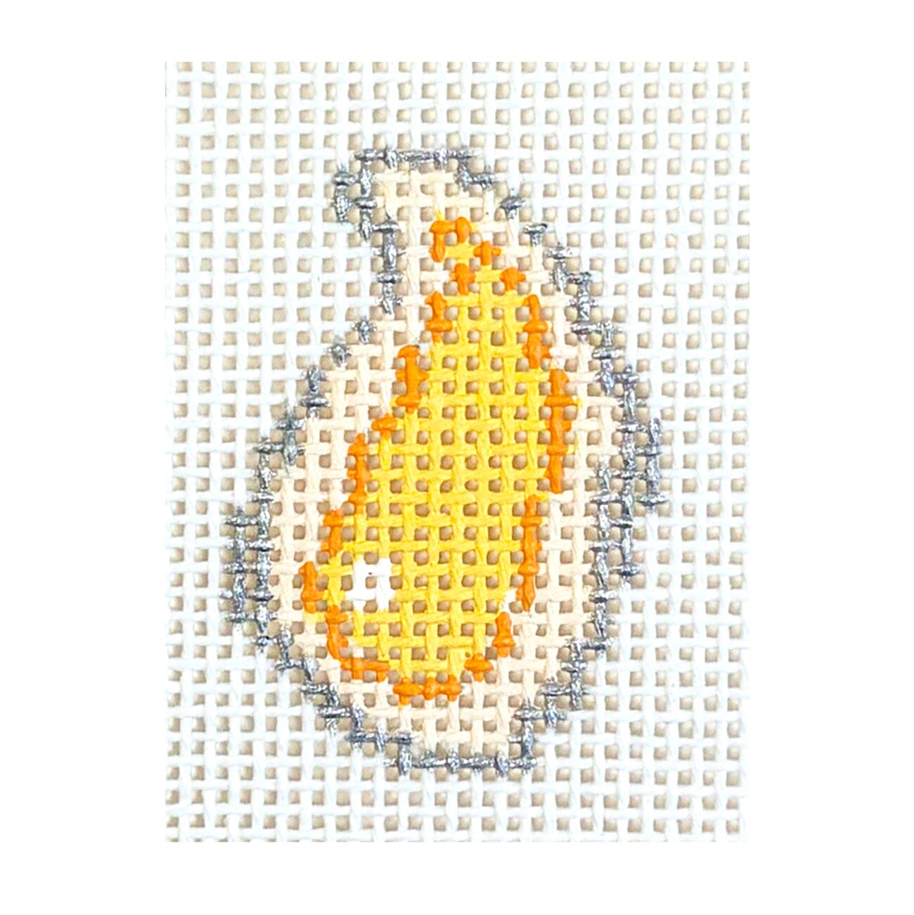 Oyster Mini Painted Canvas MF Needlepoint  - 1