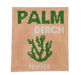 Palm Beach Book Mini Painted Canvas Atlantic Blue Canvas 
