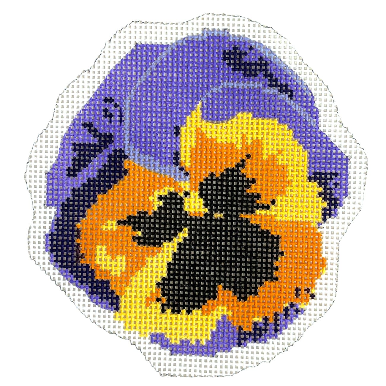 Pansy Bloom Painted Canvas KCN Designers  - 1