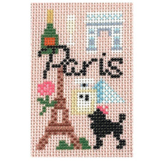 Paris Bag Charm Insert Printed Canvas Kirk & Bradley 

