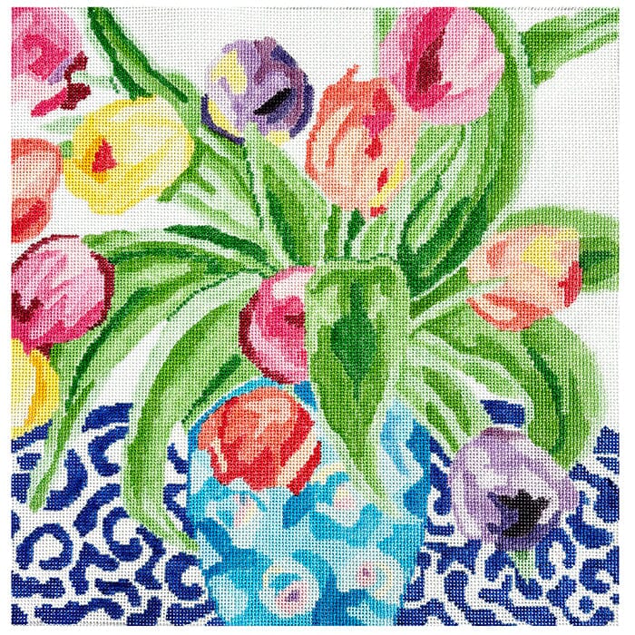 Parisian Bouquet #1 Painted Canvas Jean Smith  - 1