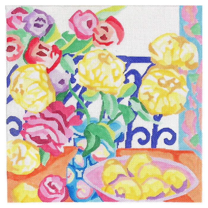 Parisian Bouquet #2 Painted Canvas Jean Smith  - 1