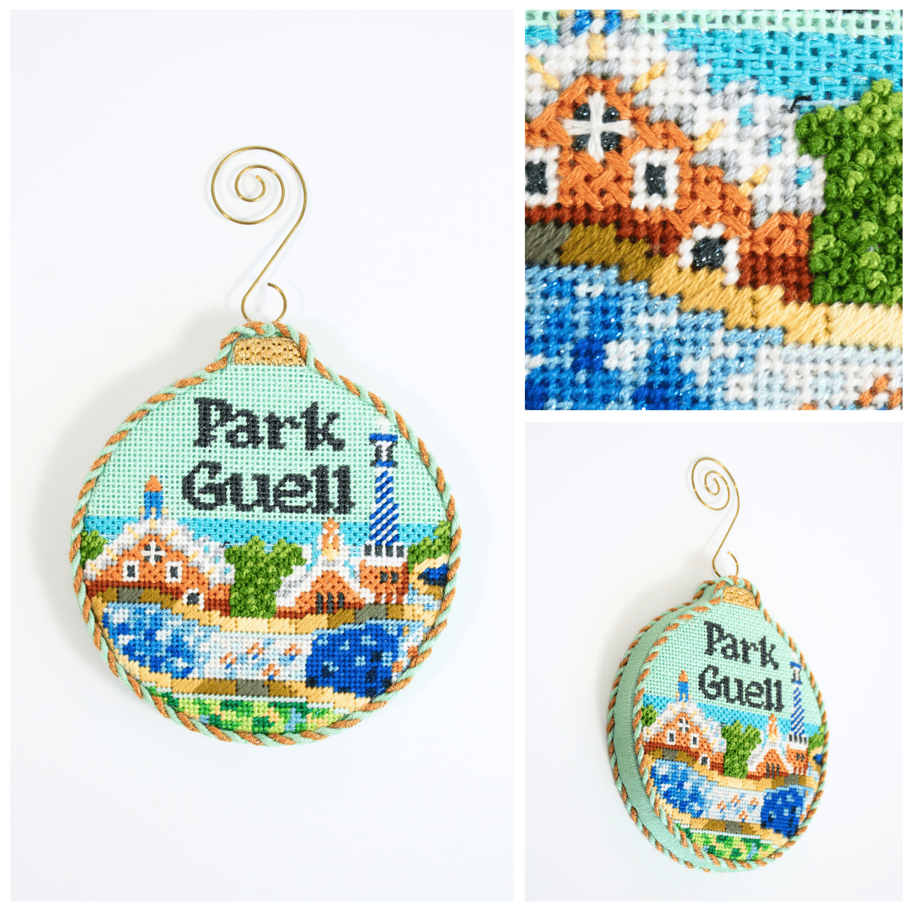 Park Guell with Stitch Guide Painted Canvas Kirk & Bradley  - 3