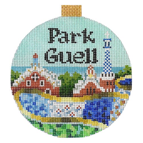 Park Guell with Stitch Guide Painted Canvas Kirk & Bradley  - 1