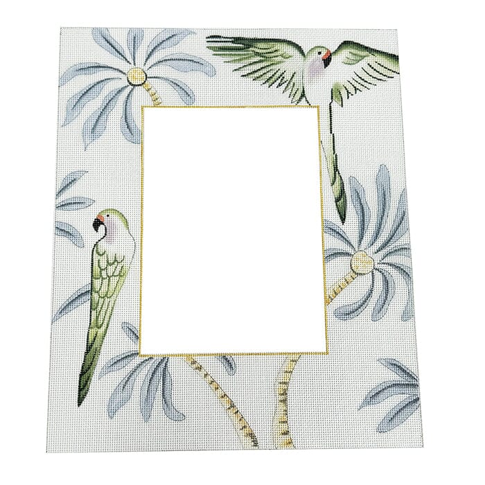 Parrots and Palms Frame Painted Canvas Colors of Praise 