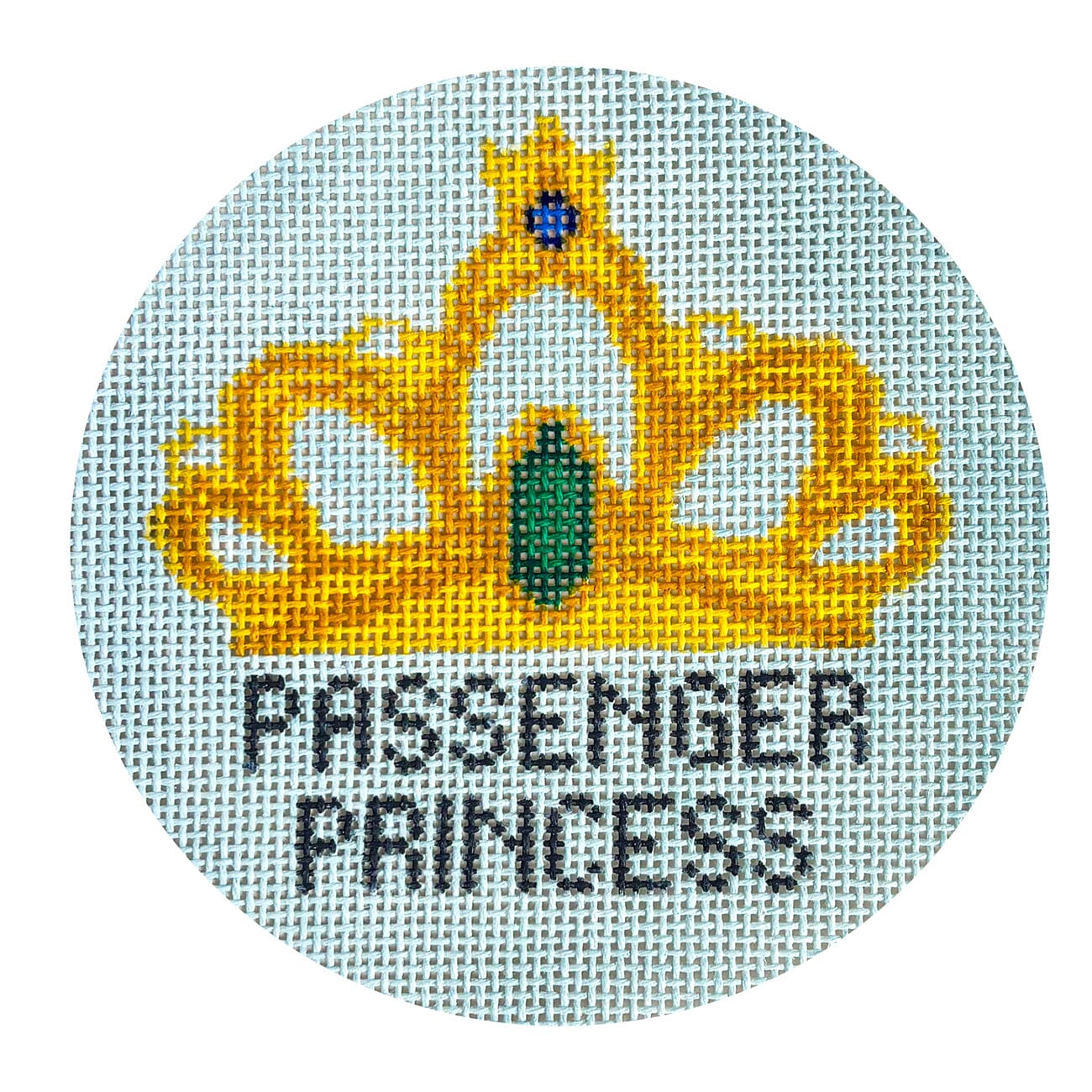 Passenger Princess Ornament Painted Canvas Initial K Studio  - 1