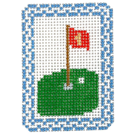 Patch - Golf Painted Canvas Little Stitches Needleworks 