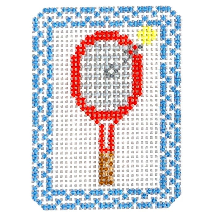 Patch - Tennis Painted Canvas Little Stitches Needleworks 