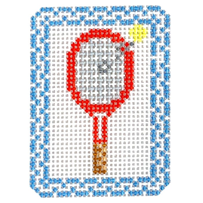 Patch   Tennis Painted Canvas Little Stitches Needleworks 
