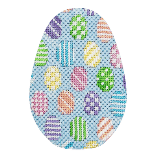 Patterned Eggs Egg with Stitch Guide Painted Canvas Associated Talents 
