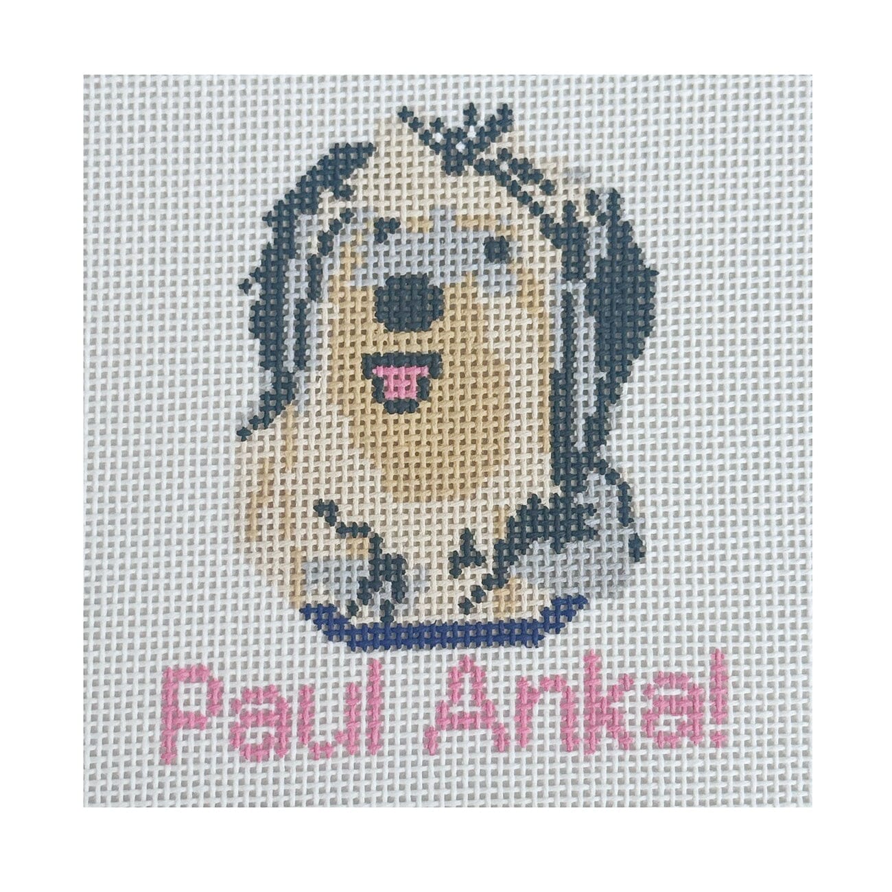 Paul Anka! Gilmore Girls Sheepdog Painted Canvas Atlantic Blue Canvas  - 1