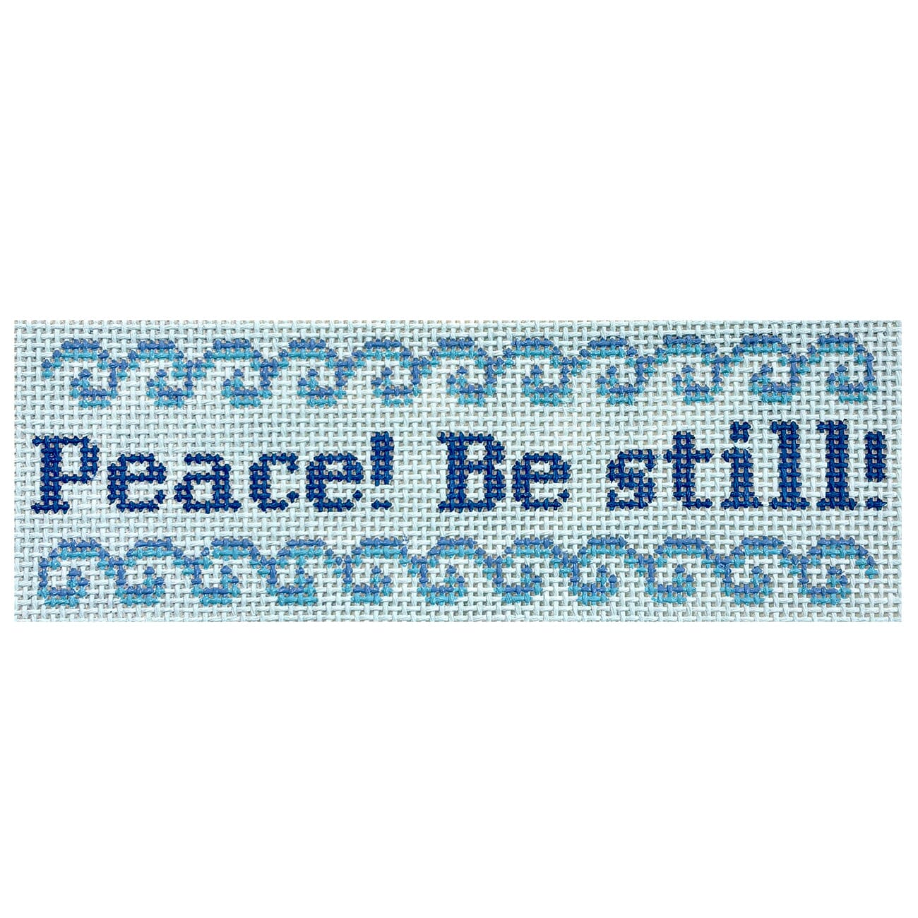 Peace, Be Still! Painted Canvas Atlantic Blue Canvas  - 1