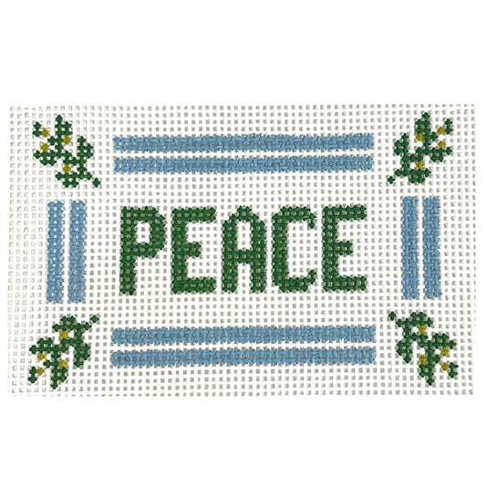 PEACE Canvas Painted Canvas Goodpoint Needlepoint 
