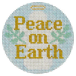 Peace on Earth Angel Painted Canvas Love MHB Studio 
