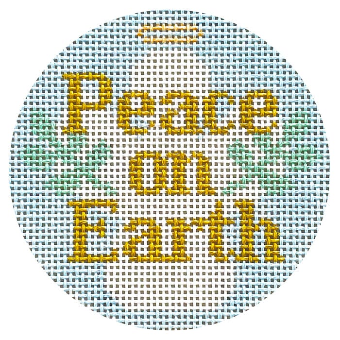 Peace on Earth Angel Painted Canvas Love MHB Studio 
