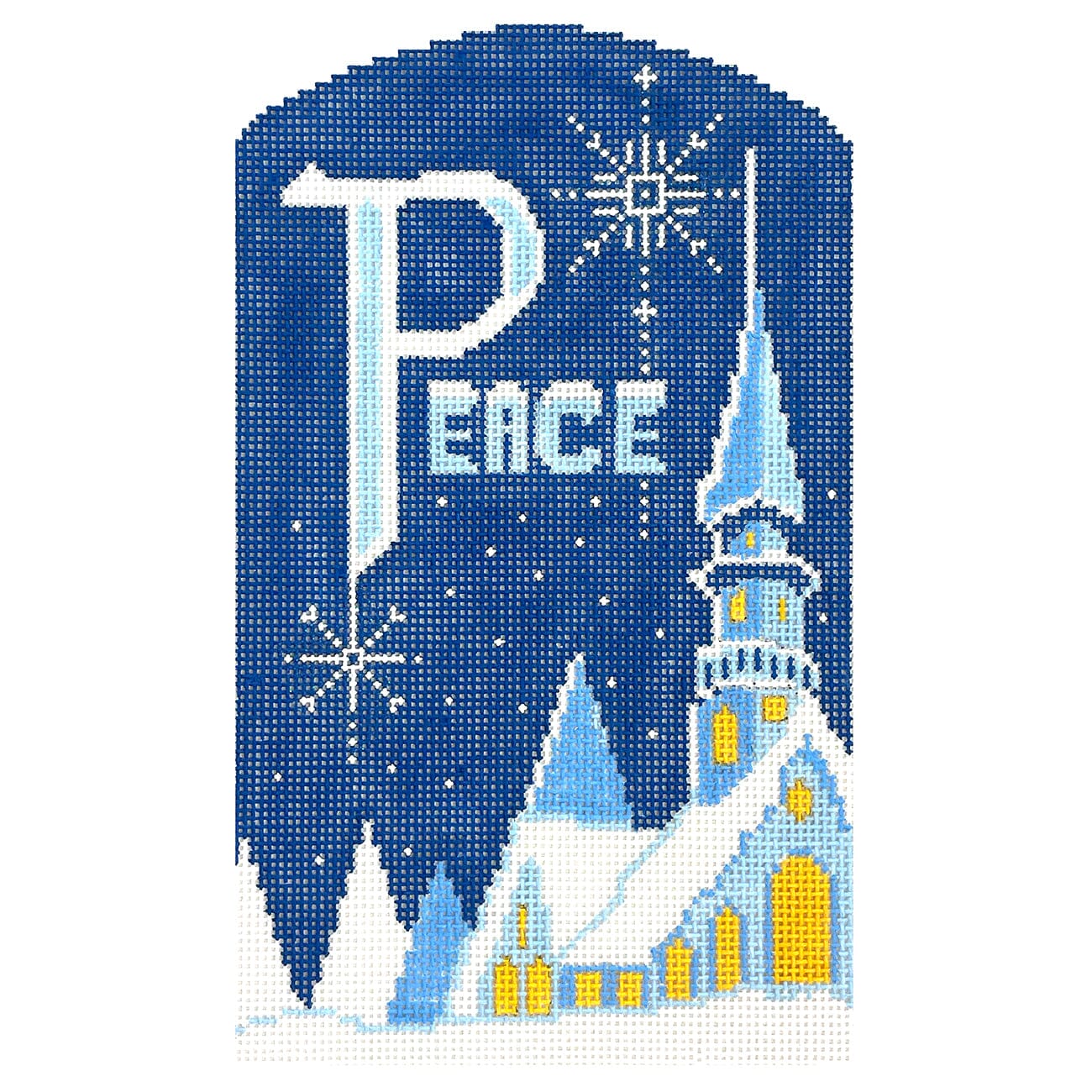 PEACE on Earth, Domed Painted Canvas Shelly Tribbey  - 1