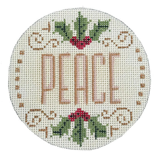 Peace with Holly Painted Canvas Alice Peterson Company 