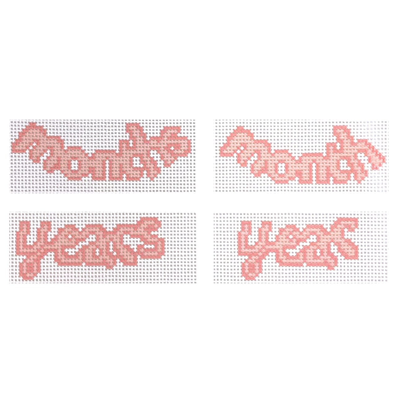 Peach Icing Milestone Set Painted Canvas KCN Designers  - 1