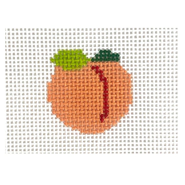 Peach Mini Painted Canvas MF Needlepoint 
