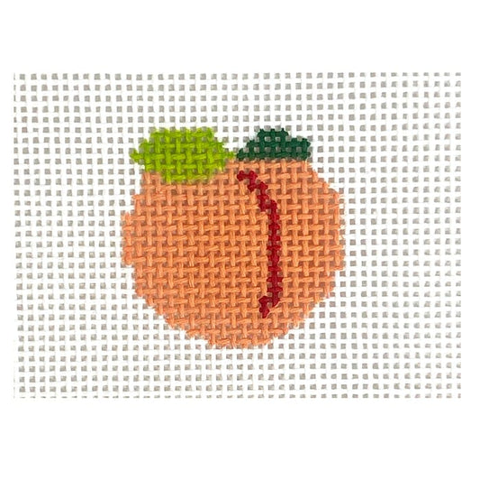 Peach Mini Painted Canvas MF Needlepoint 