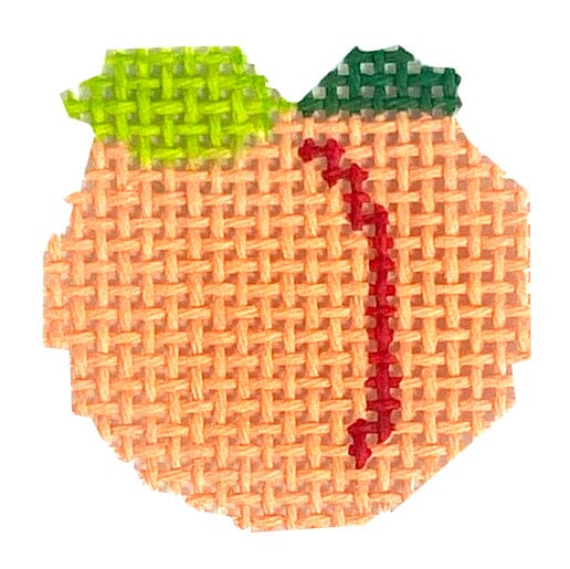 Peach Mini Painted Canvas MF Needlepoint 