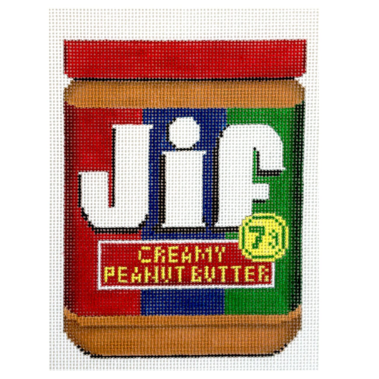 Peanut Butter Jumbo Jar Painted Canvas Alice Peterson Company  - 1