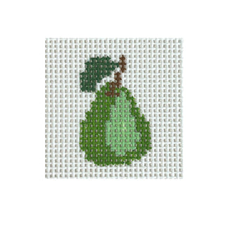 Pear Mini Painted Canvas MF Needlepoint 
