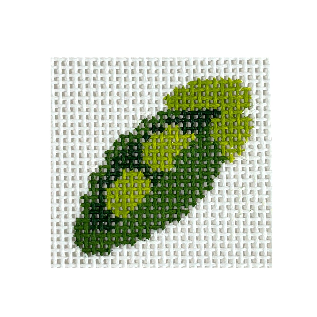 Peas in a Pod Mini Painted Canvas MF Needlepoint 
