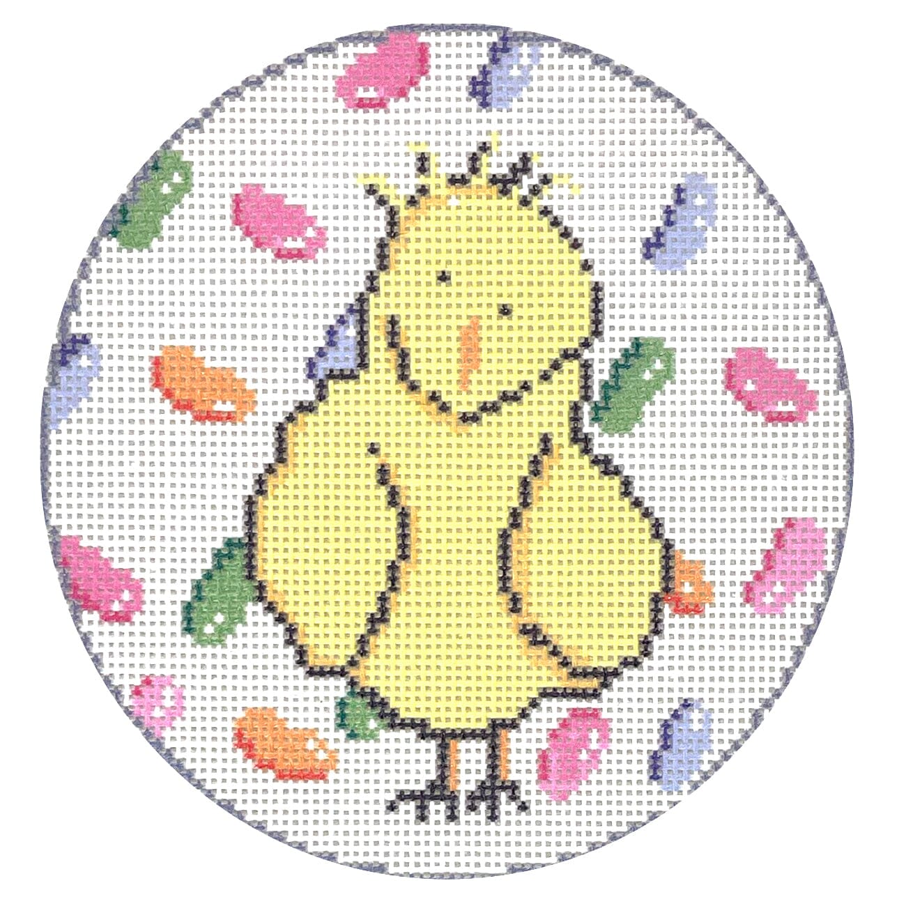 Peep Jellybeans Round Painted Canvas KCN Designers  - 1