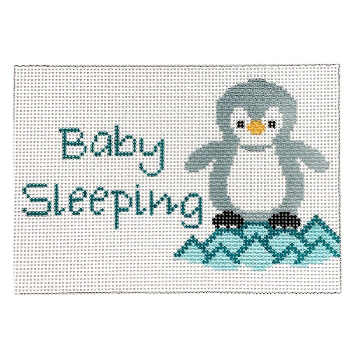 Penguin Baby Sleeping Painted Canvas J. Child Designs 