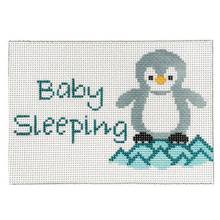 Penguin Baby Sleeping Painted Canvas J. Child Designs 
