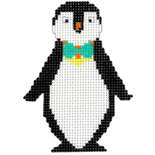 Penguin with Bow Tie Painted Canvas KCN Designers 