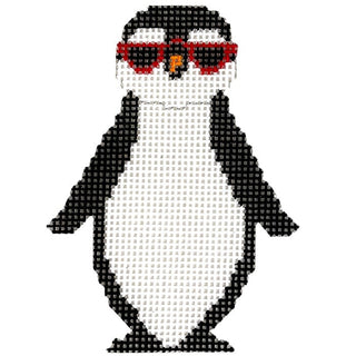 Penguin with Red Sunglasses Painted Canvas KCN Designers 
