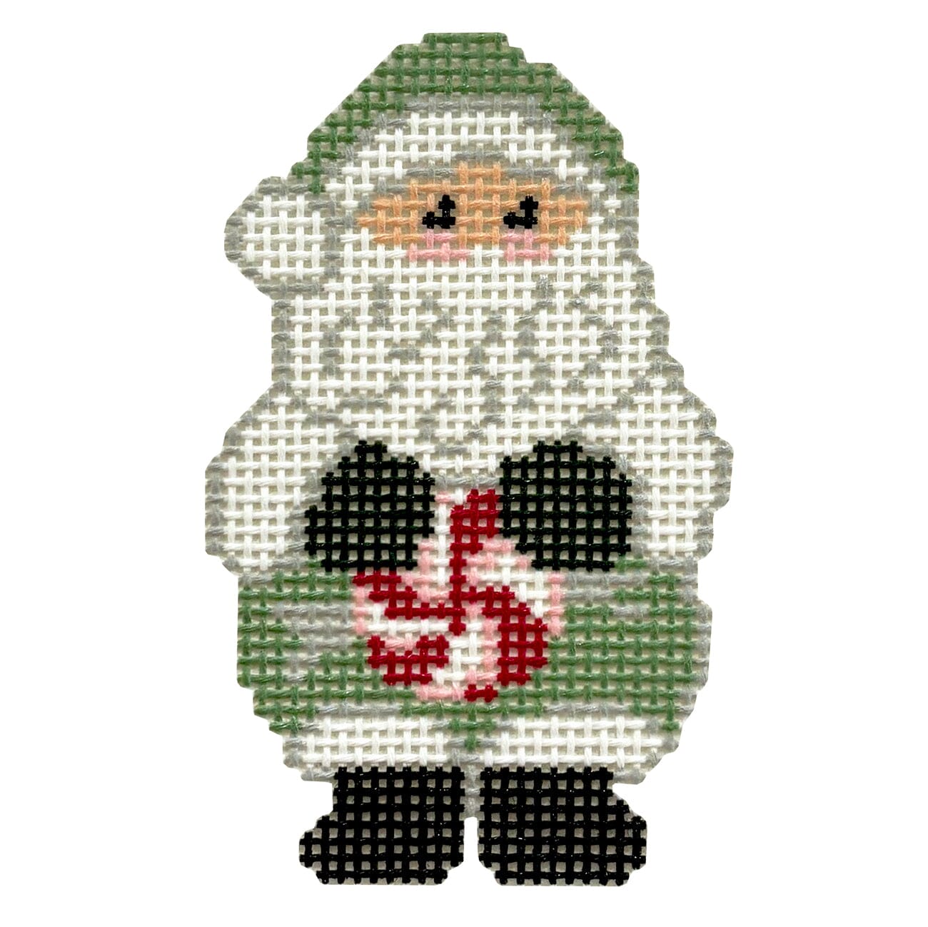 Peppermint Santa Printed Canvas KCN Designers  - 1