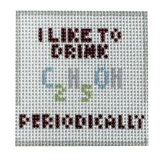 Periodically Alcohol (cozy insert) Painted Canvas Fire and Iris 