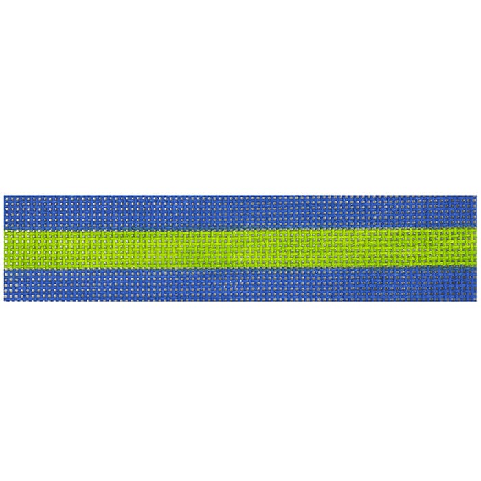 Periwinkle / Lime Key Fob Painted Canvas Vallerie Needlepoint Gallery  - 1