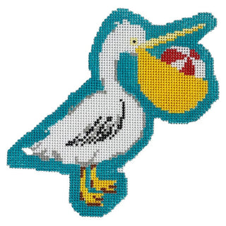 Perry the Pelican Painted Canvas Audrey Wu Designs 
