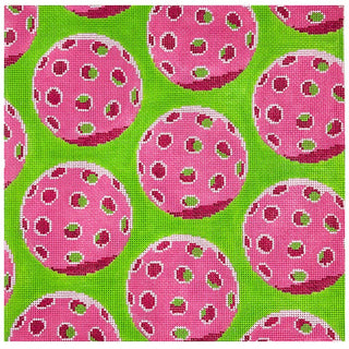 Pickleball Square Painted Canvas KCN Designers 
