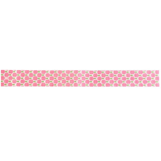Pickleball Strap - Pink Painted Canvas Atlantic Blue Canvas 