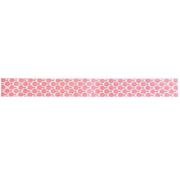 Pickleball Strap   Pink Painted Canvas Atlantic Blue Canvas 
