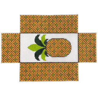 Pineapple Brick Cover on 13 Painted Canvas J. Child Designs 
