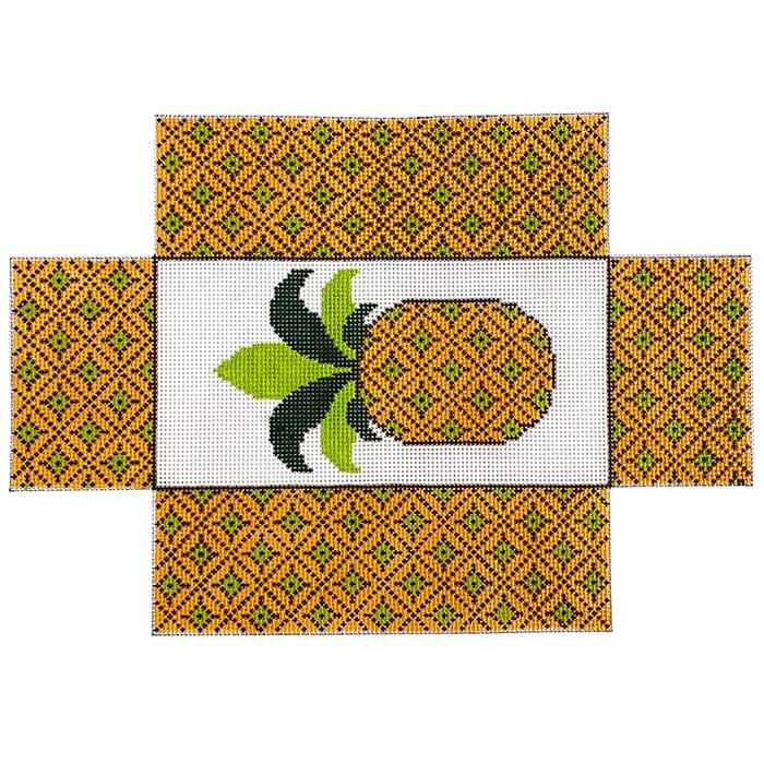 Pineapple Brick Cover on 13 Painted Canvas J. Child Designs  - 1