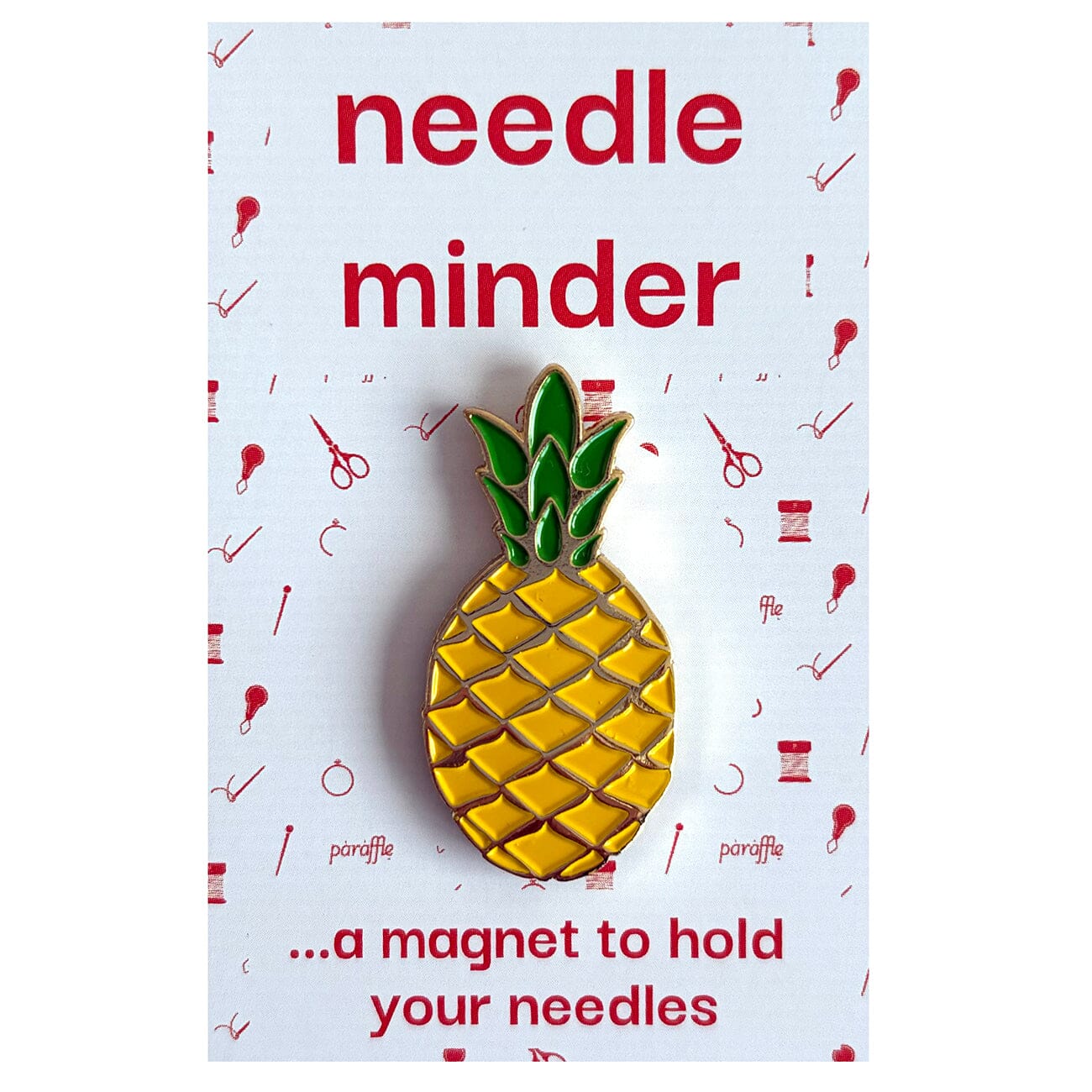 Pineapple Enamel Needle Minder Accessories Paraffle  - 1