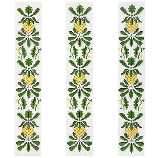 Pineapple Luggage Straps Painted Canvas The Meredith Collection 
