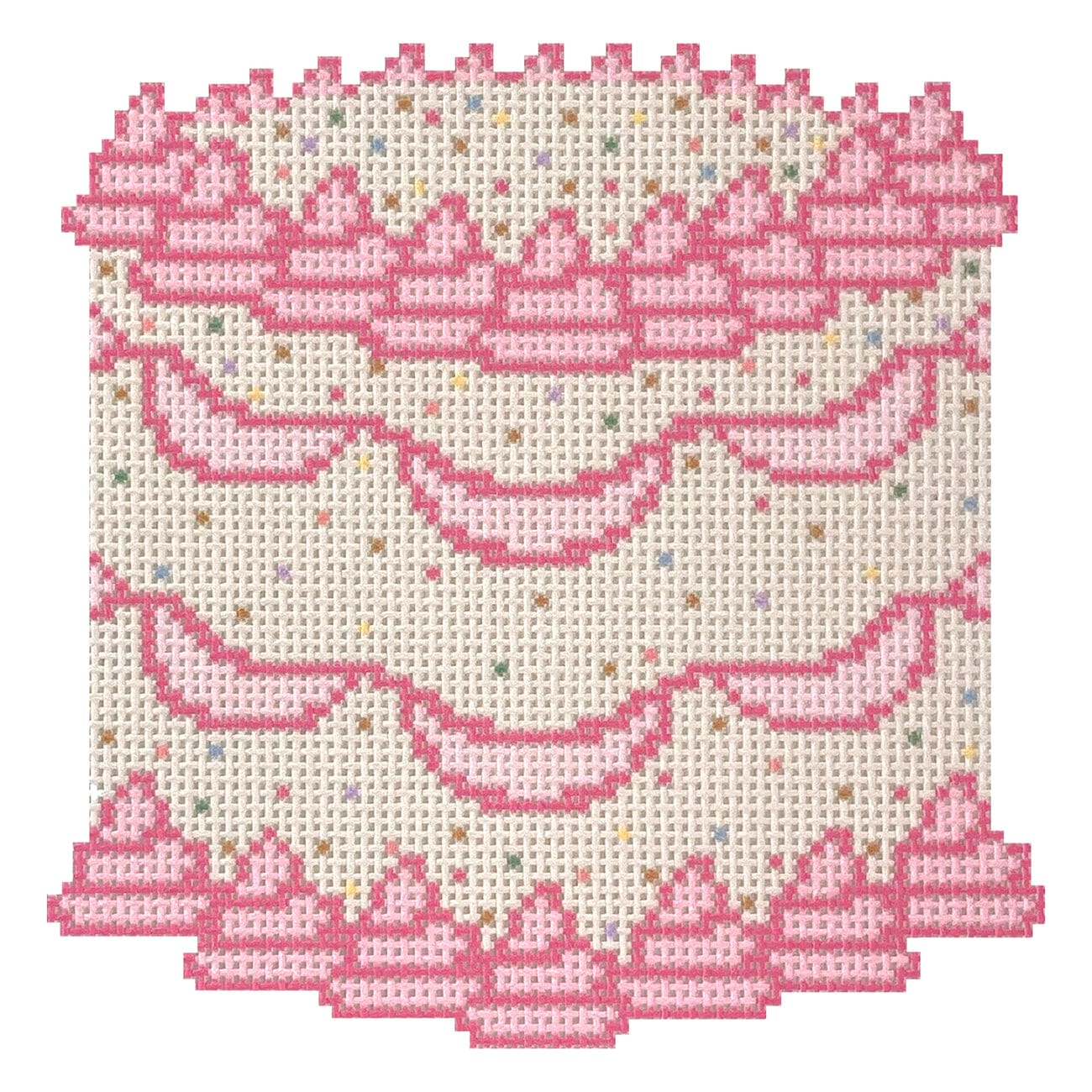 Pink Cake Painted Canvas KCN Designers  - 1