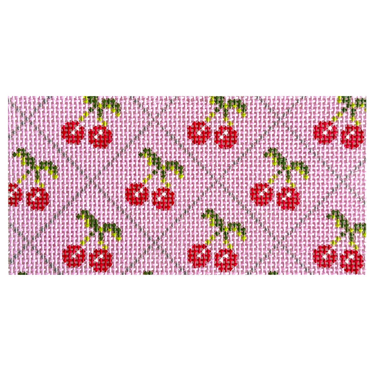 Pink Cherry 3x6 Printed Canvas POP Needle Arts  - 1