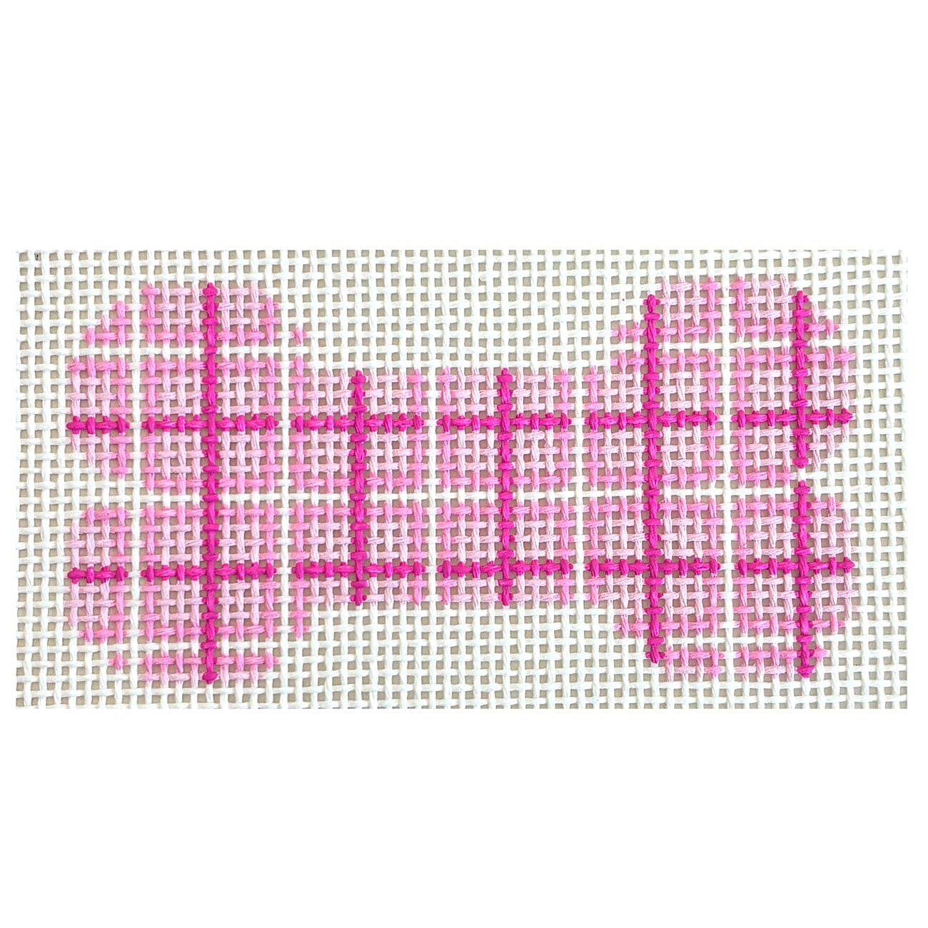 Pink Dog Bone Painted Canvas Blueberry Point Canvas 
